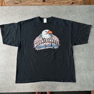 Harley Davidson Black Tshirt USA Eagle Mountainfest Rally Morgantown WV Size 3X